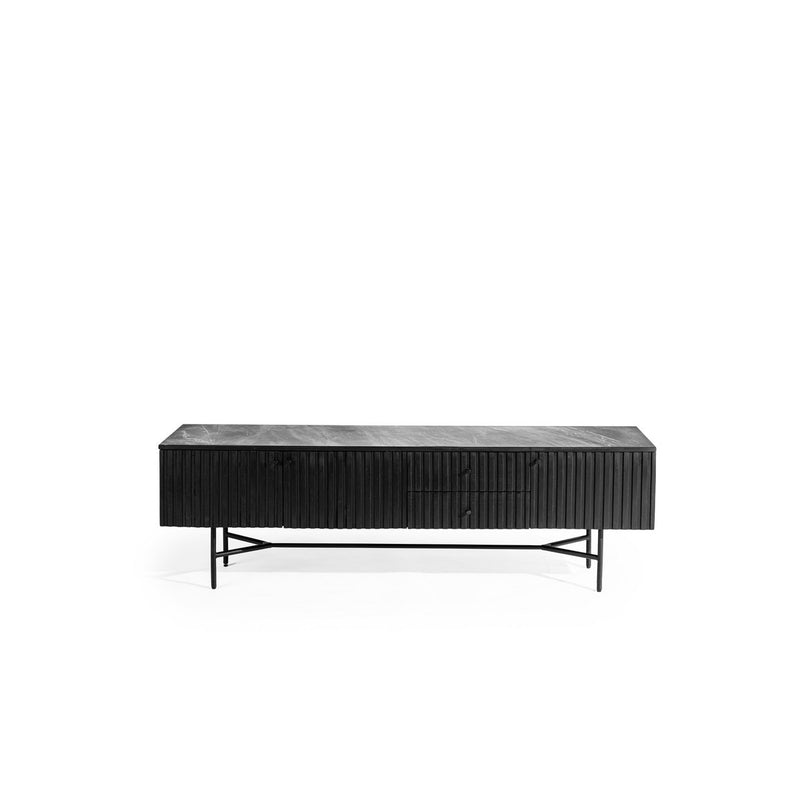 TV cabinet, 175 cm, B340 black