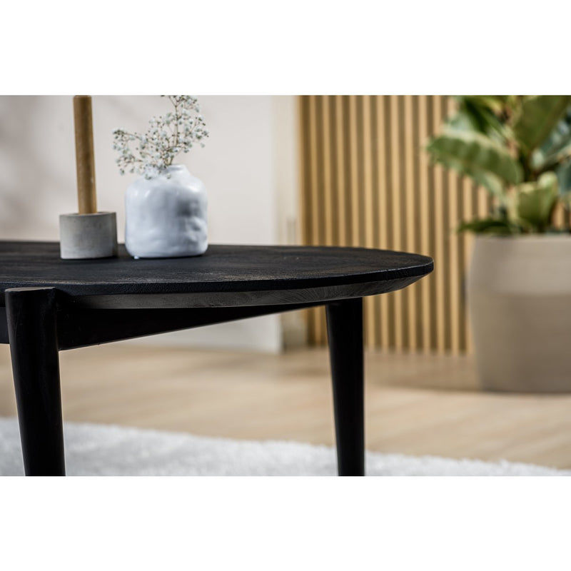 Coffee table oval, 120x60 cm, Z340 black