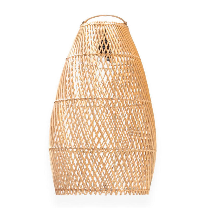 Rattan Ceiling Lamp Boho Lampshade TABUNG