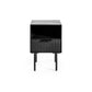 Bedside table, 1 drawer, A340 black