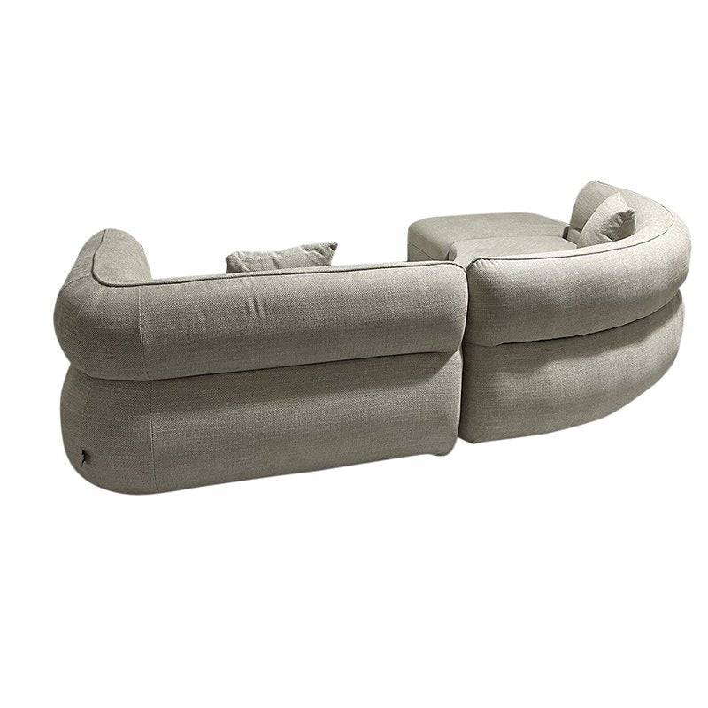 Sofa Rome 4-seater (Left Lounge) + ottoman Beige