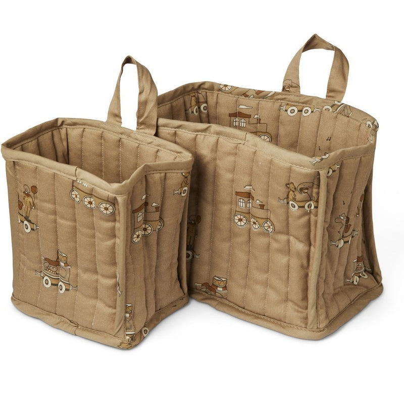 Lumi quilted basket set-carnival train