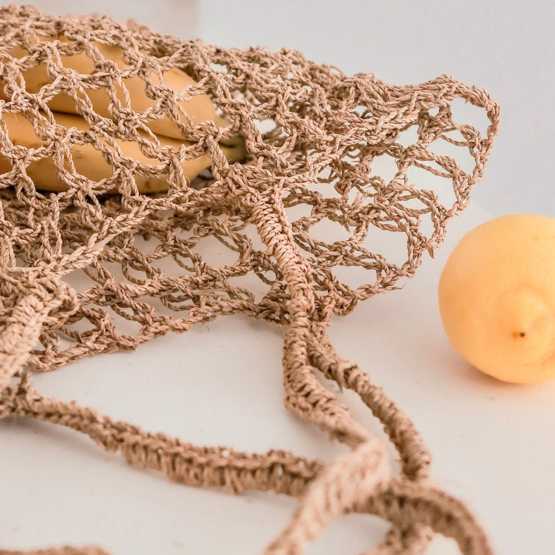 Raffia String Bag | Handgeweven herbruikbare boodschappentas CANANG