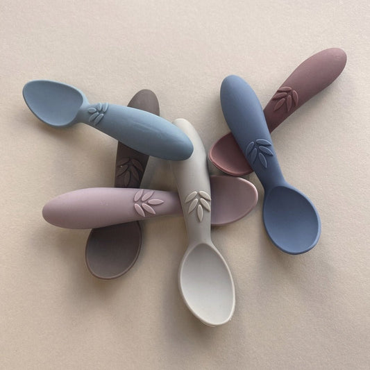 Ella silicone spoon 3-pack-Cobblestone