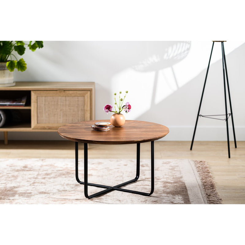 Salontafel rond, 75 cm, B430 bruin