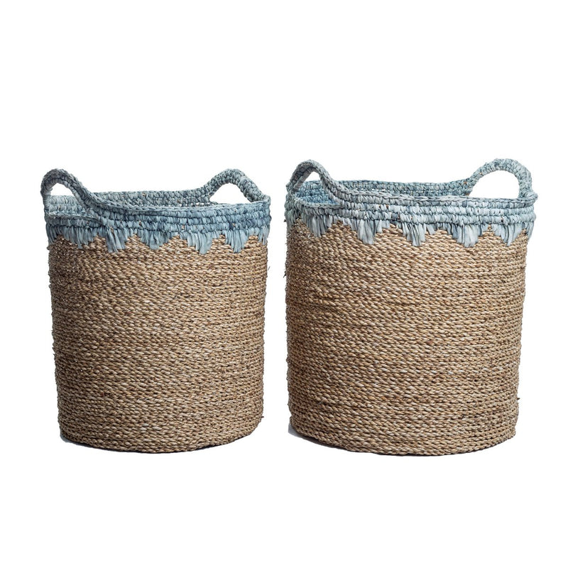 Laundry Basket NIAS | Plant Basket | Large Storage Basket made from Seagrass (2 sizes)