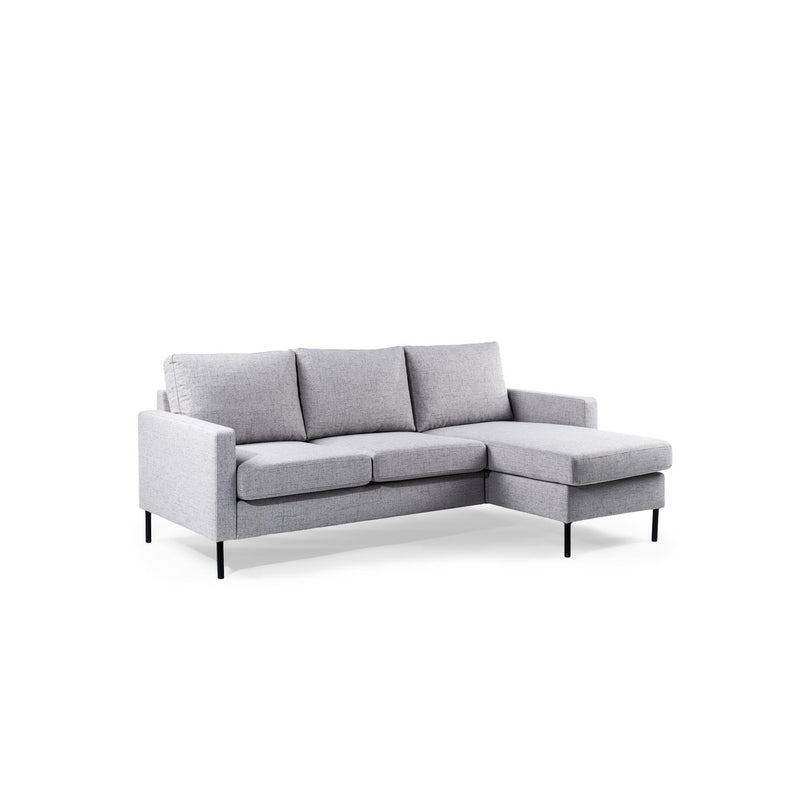 3-seater sofa CL L+R, fabric Valente, V311 gray