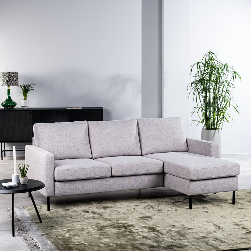 3-seater sofa CL L+R, fabric Valente, V311 gray