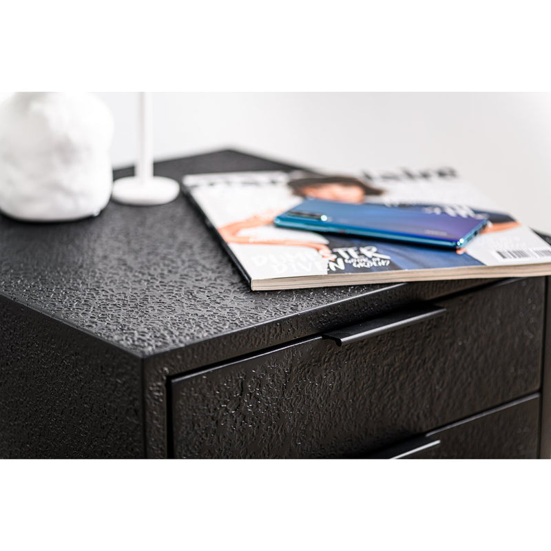 Bedside table 2L, Lava, B340 black