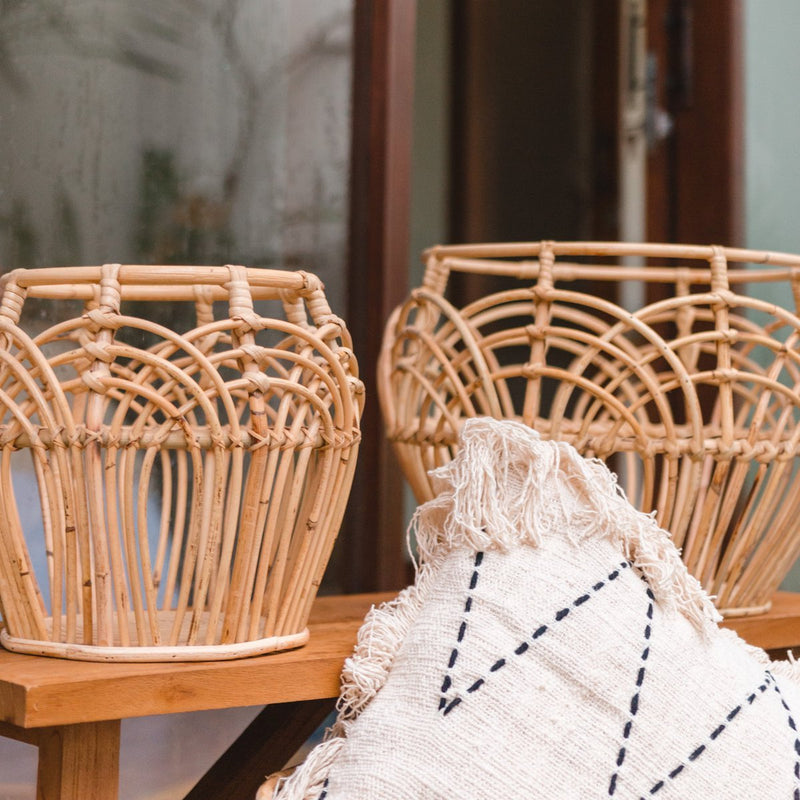 Plant Basket | Laundry Basket | Storage Basket RAHINA made from Rattan (3 sizes)