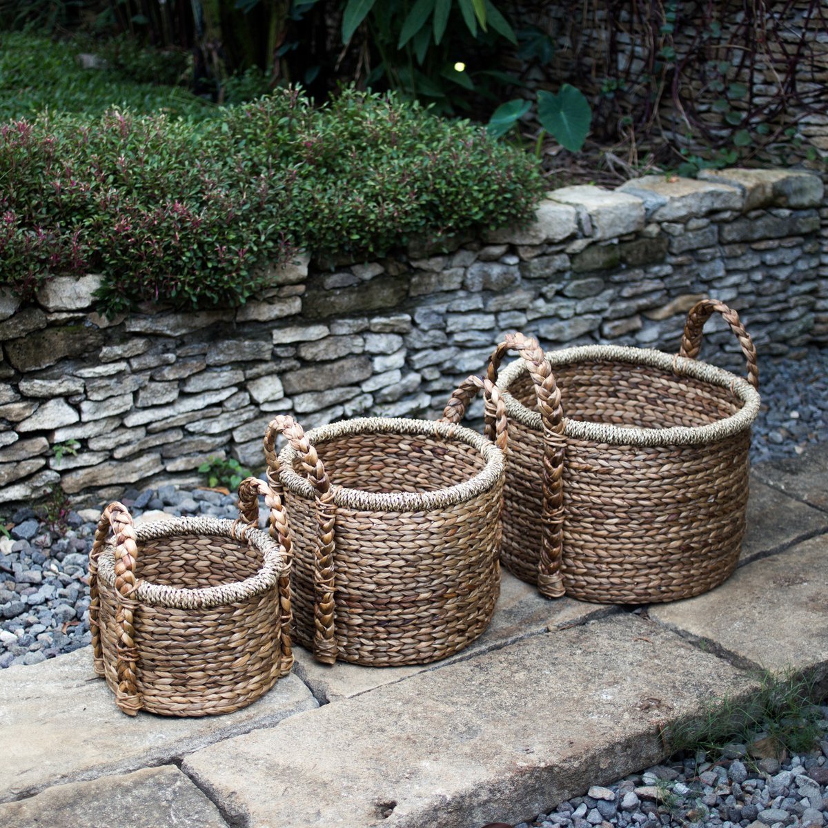 Plant | Basket Storage Basket | Laundry Basket CANGGU made from Water Hyacinth (3 sizes)