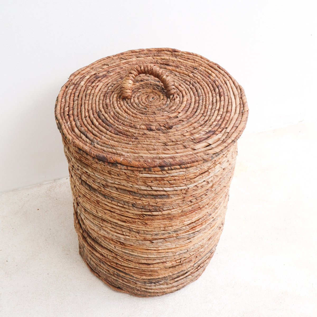 Laundry Basket with Lid OMBAK made from Banana Fibre