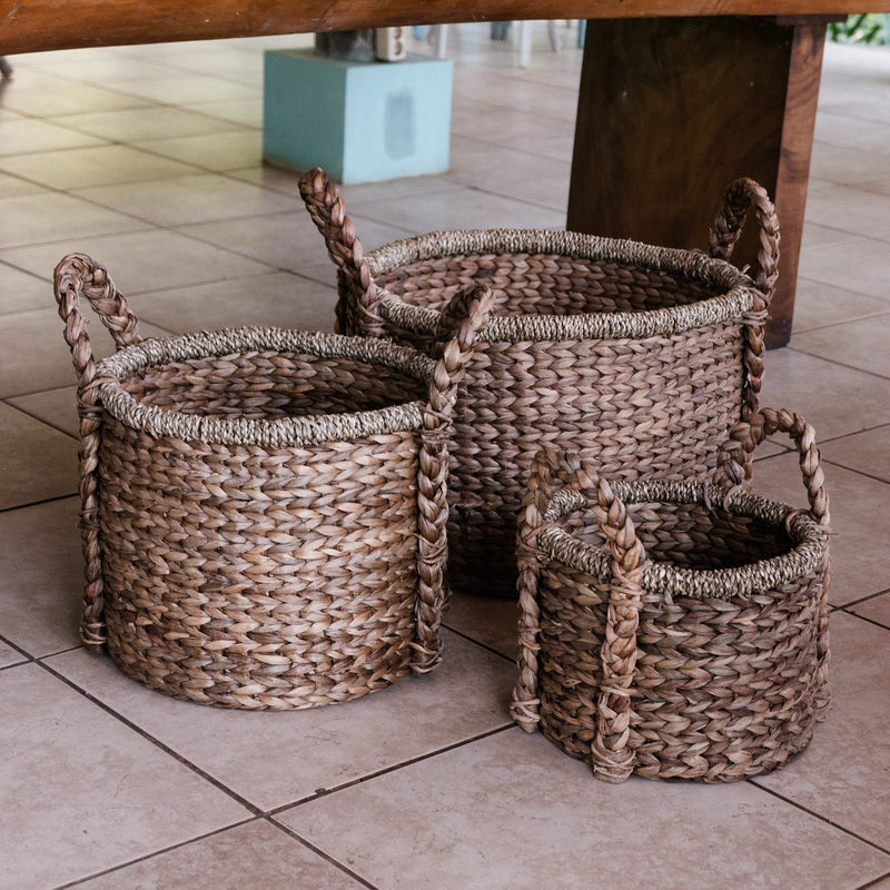 Plant | Basket Storage Basket | Laundry Basket CANGGU made from Water Hyacinth (3 sizes)