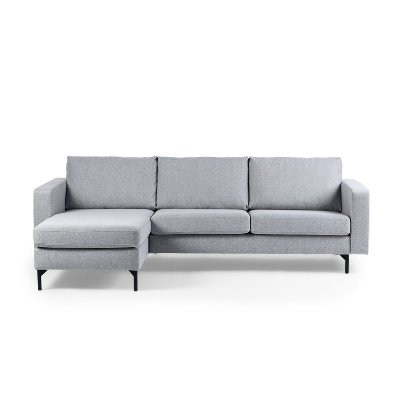 3 seater sofa CL L+R, fabric Chloe, C311 gray