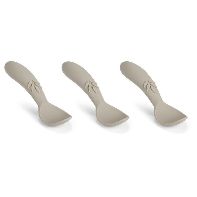 Ella silicone spoon 3-pack-Cobblestone