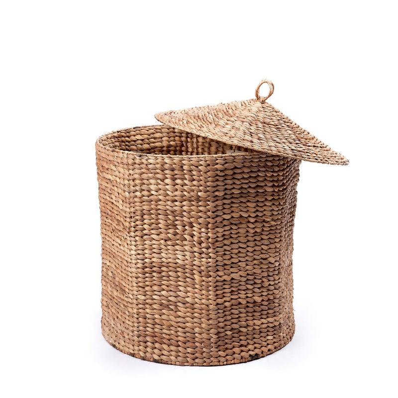 Laundry Basket with Lid GARUT made from Water Hyacinth (3 sizes)