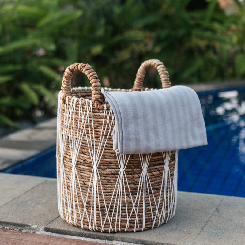 Boho Laundry Basket | Plant Basket | Storage Basket MANDURO made of Banana Fibre (3 sizes)