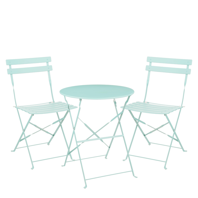 Laurence Bistro Set - Set of 3 - Metal - Light Green