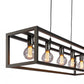 Hanging lamp, 5-light, H340 black