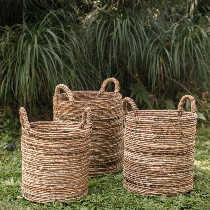 Laundry Basket SYAILENDRA | Plant Basket | Storage Basket made from Banana Fibre (3 sizes)