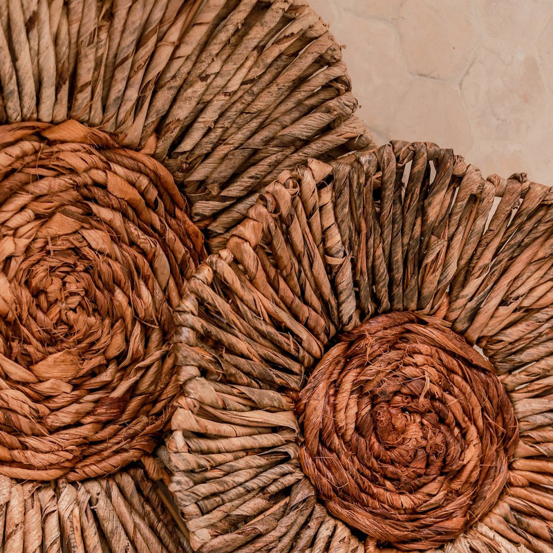 Wall Decor or Bowl MELAYA Wall Basket made of Banana Fibre (2 sizes)