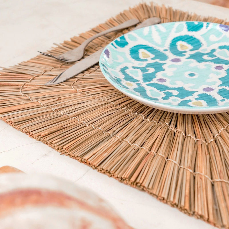 Placemat (Set of 2, 4 or 6) 36 cm | Table Mat VARNA (natural) made of Seagrass