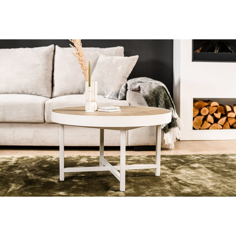 Coffee table round 74 cm, Lennox, L350 oak