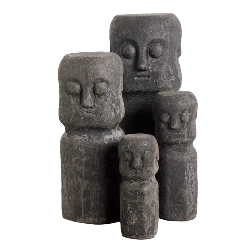 Ceramic Sumba Staue XXL Black (Set of 6)