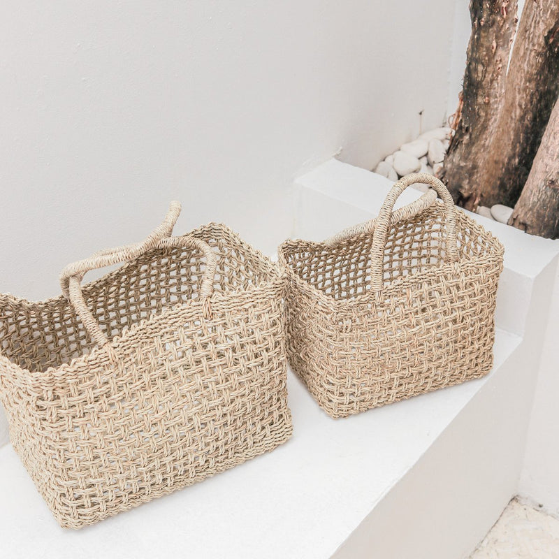 Shopping Bag | Beach Bag MOYO made from Woven Seagrass (2 sizes)