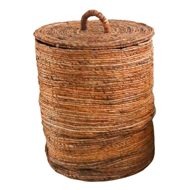 Laundry Basket with Lid OMBAK made from Banana Fibre