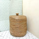 Laundry Basket with Lid LANTAI made from Seagrass Handmade from Natural Materials Round Hamper Storage Basket