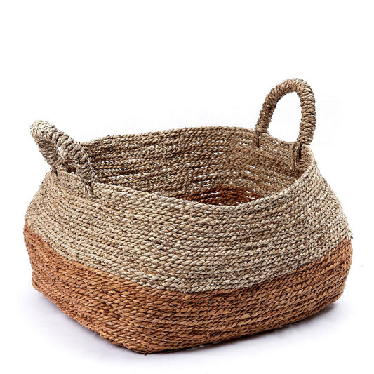 Storage Basket | Laundry Basket | Plant Basket MAJALENGKA (natural) made from Banana Fibre & Seagrass (3 sizes)