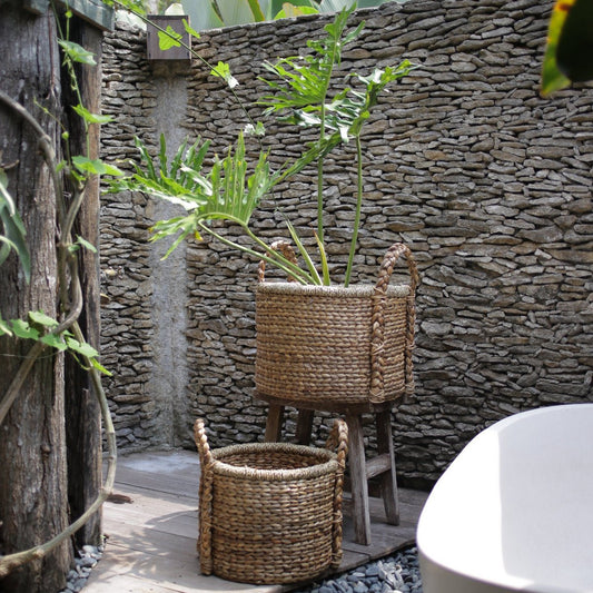 Plant | Basket Storage Basket | Laundry Basket CANGGU made from Water Hyacinth (3 sizes)