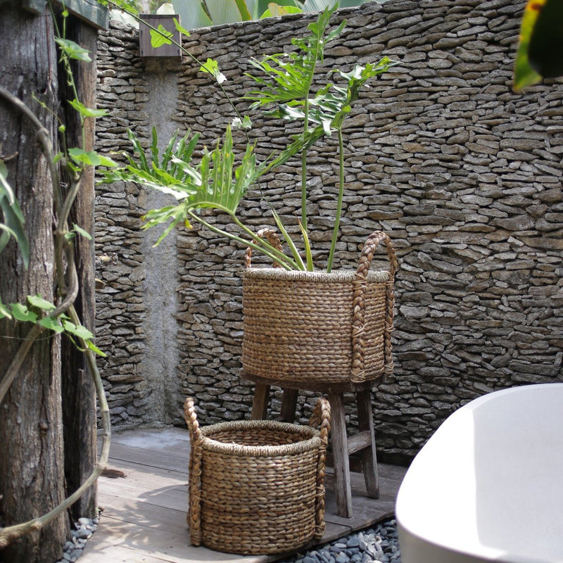 Plant | Basket Storage Basket | Laundry Basket CANGGU made from Water Hyacinth (3 sizes)