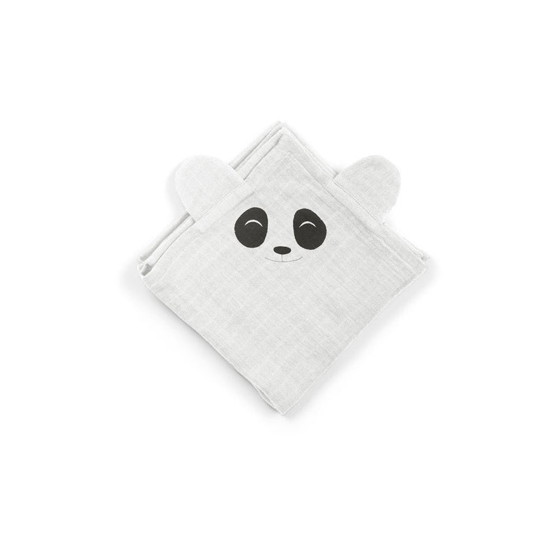 Bjørk hugging muslin cloth 2-pack Panda