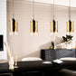 Hanglamp, 4-lichts, H850 goud