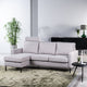 3 seater sofa CL L+R, with headrest, fabric Valente, V311 gray