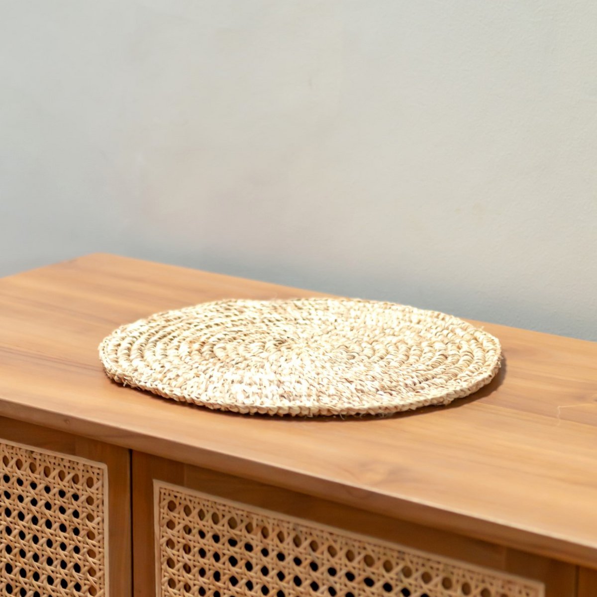 Placemat Table Mat Round Made of Raffia (Set of 2, 4 or 6) URUP