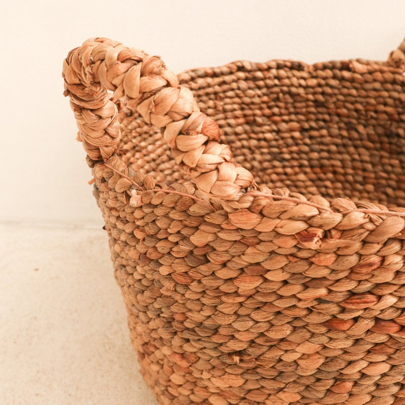 Laundry Basket | Plant Basket | Storage Basket SAMU made from Water Hyacinth (3 sizes)