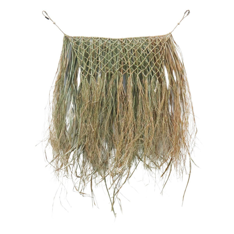 Tropische wanddecoratie 65 cm Handgeweven van raffia HATI