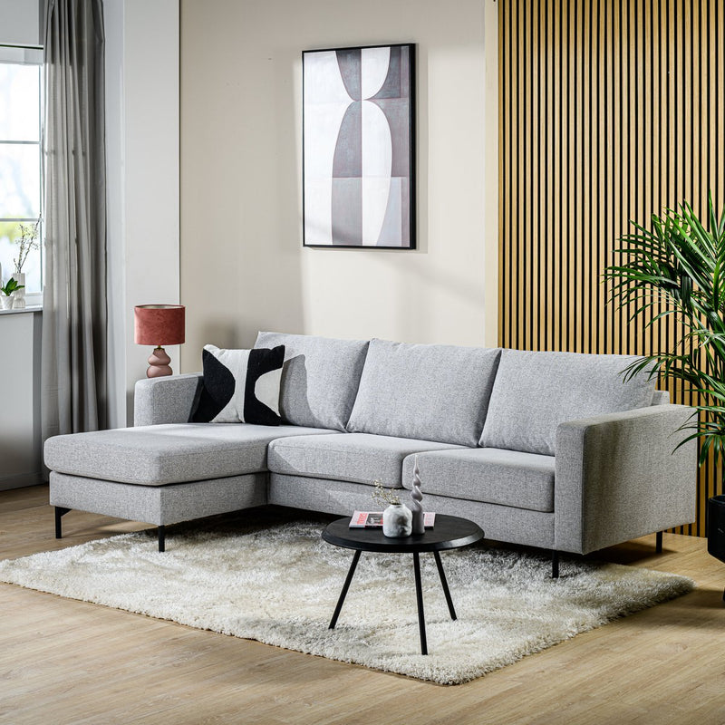 3 seater sofa CL L+R, fabric Chloe, C311 gray