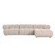 Sofa New York 4-seater (Right Lounge) Beige