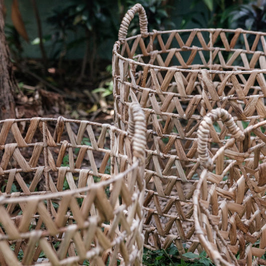 Laundry Basket | Plant Basket | Storage Basket NAILAKA made from Water Hyacinth (3 sizes)