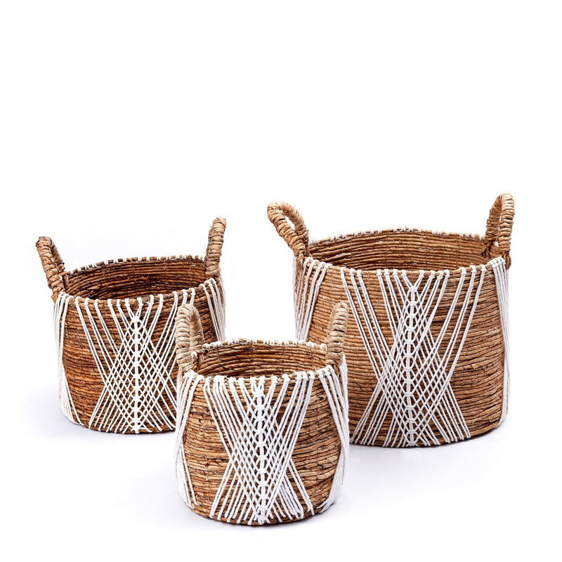 Storage Basket | Plant Basket | Laundry Basket LAWU made from Banana Fibre (3 sizes)