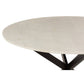 DINING TABLE MARC MARM/IRON WHITE/BLW (120x120x78cm)