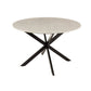 DINING TABLE MARC MARM/IRON WHITE/BLW (120x120x78cm)