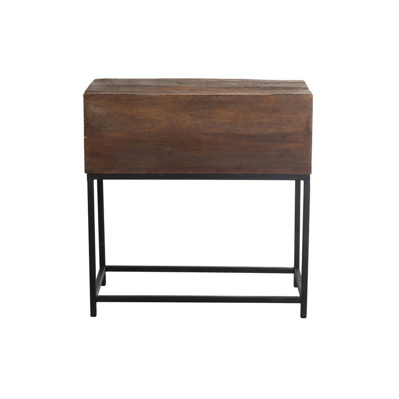 J-Line Console 8 Drawers Brut Recycled Wood Brown