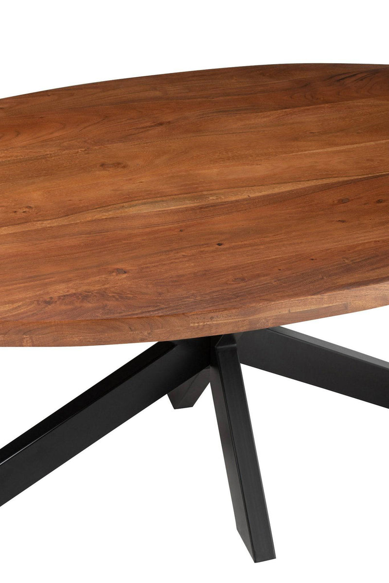 J-Line Dining Table Gerard Round Acacia Wood Brown