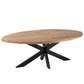 J-Line Dining Table Gerard Round Acacia Wood Natural