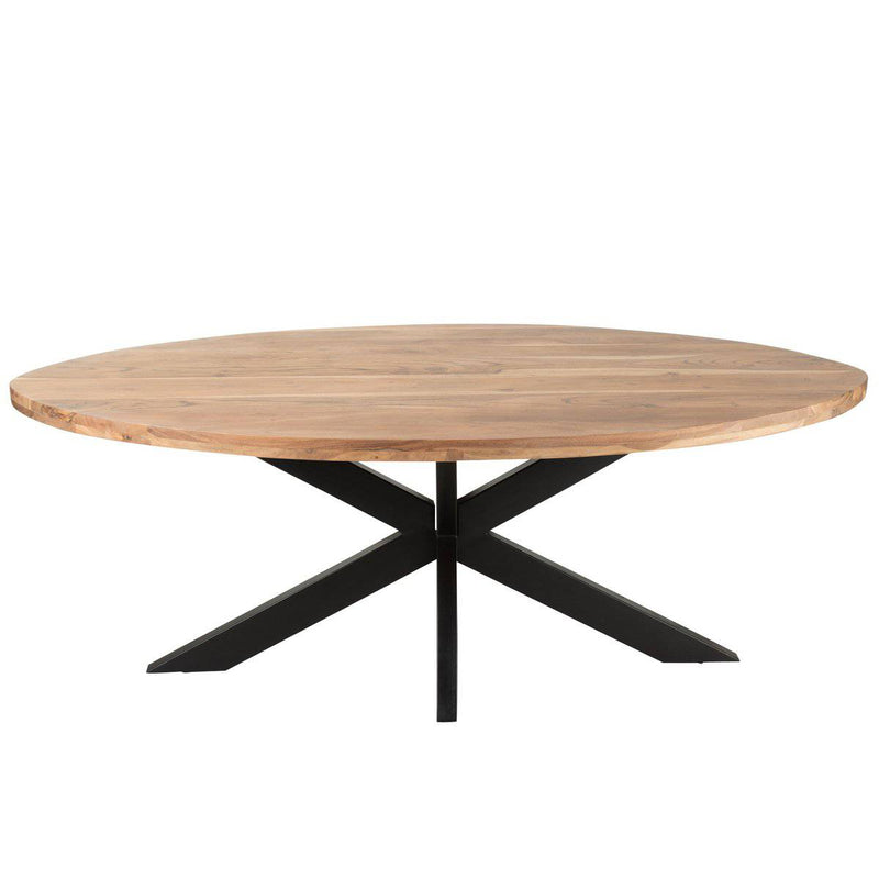 J-Line Dining Table Gerard Round Acacia Wood Natural